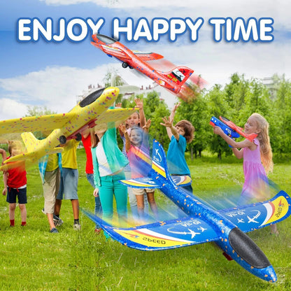 Airplane Launcher Toy – Foam Throwing Glider & Catapult Gun